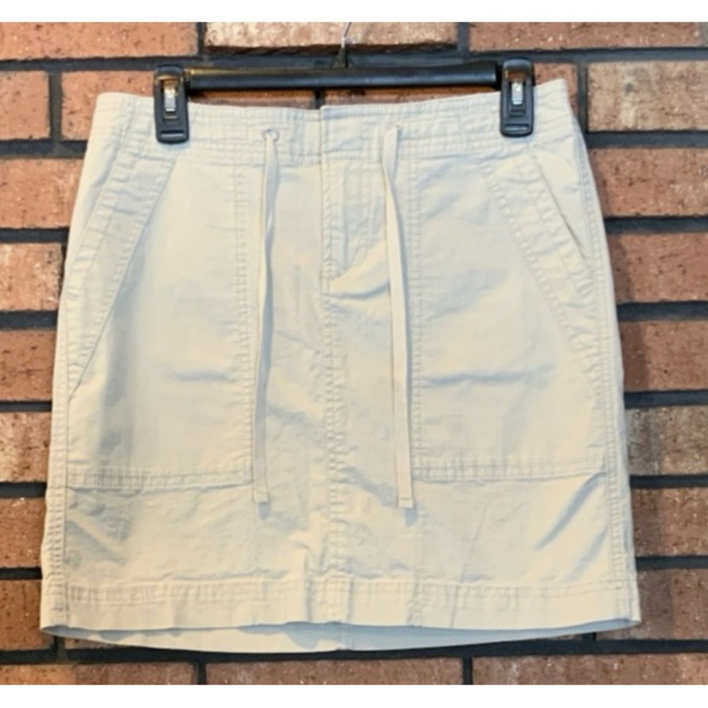 Eddie Bauer Womens Khaki Pencil Skirt With‎ Pockets Size 2
